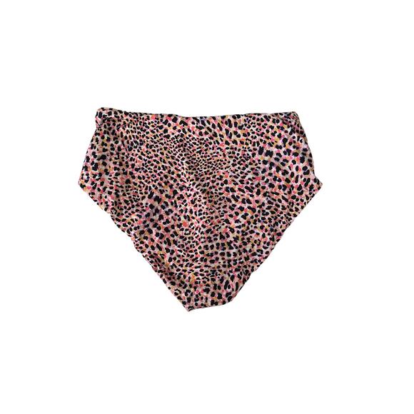 Free People Sanctuary Reversible High Waist Full Coverage Animal Print Bottoms M - Picture 8 of 10